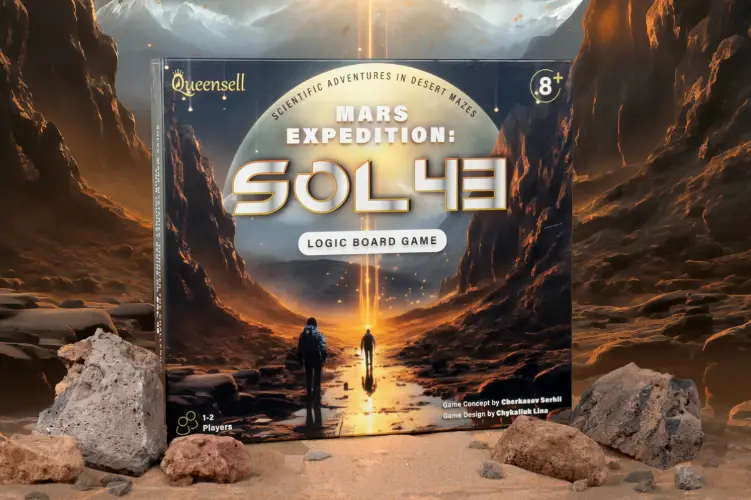 Mars Expedition SOL43 Board Game: Explore and Conquer Martian Terrain