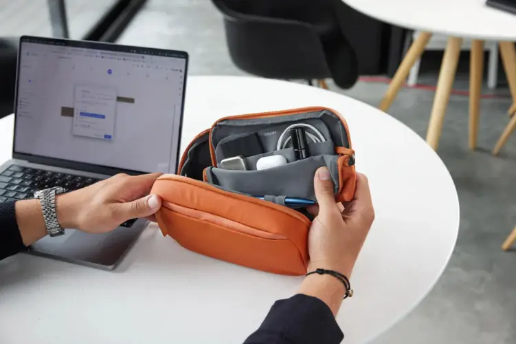 Orbitkey 2-in-1 Tech Pouch offers modular organization for desk and travel.