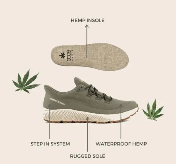 The 1st Waterproof Hemp Shoes by 8000Kicks on Kickstarter