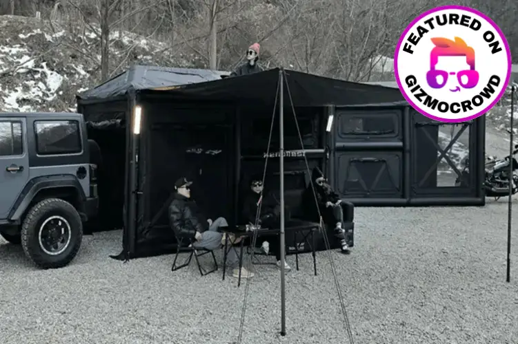 XenoNest inflatable two-story tent - featured on gizmocrowd