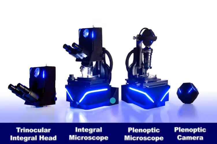iMic3D light field microscope showing real-time spatial 3D imaging.